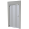 Aluminum construction protection door | installation dimension width: 942 - 1186 mm, | passage: 810 x 1920 mm